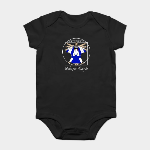 Mod.5 Wingsuit Birdman Skydiving Baby Bodysuit by parashop